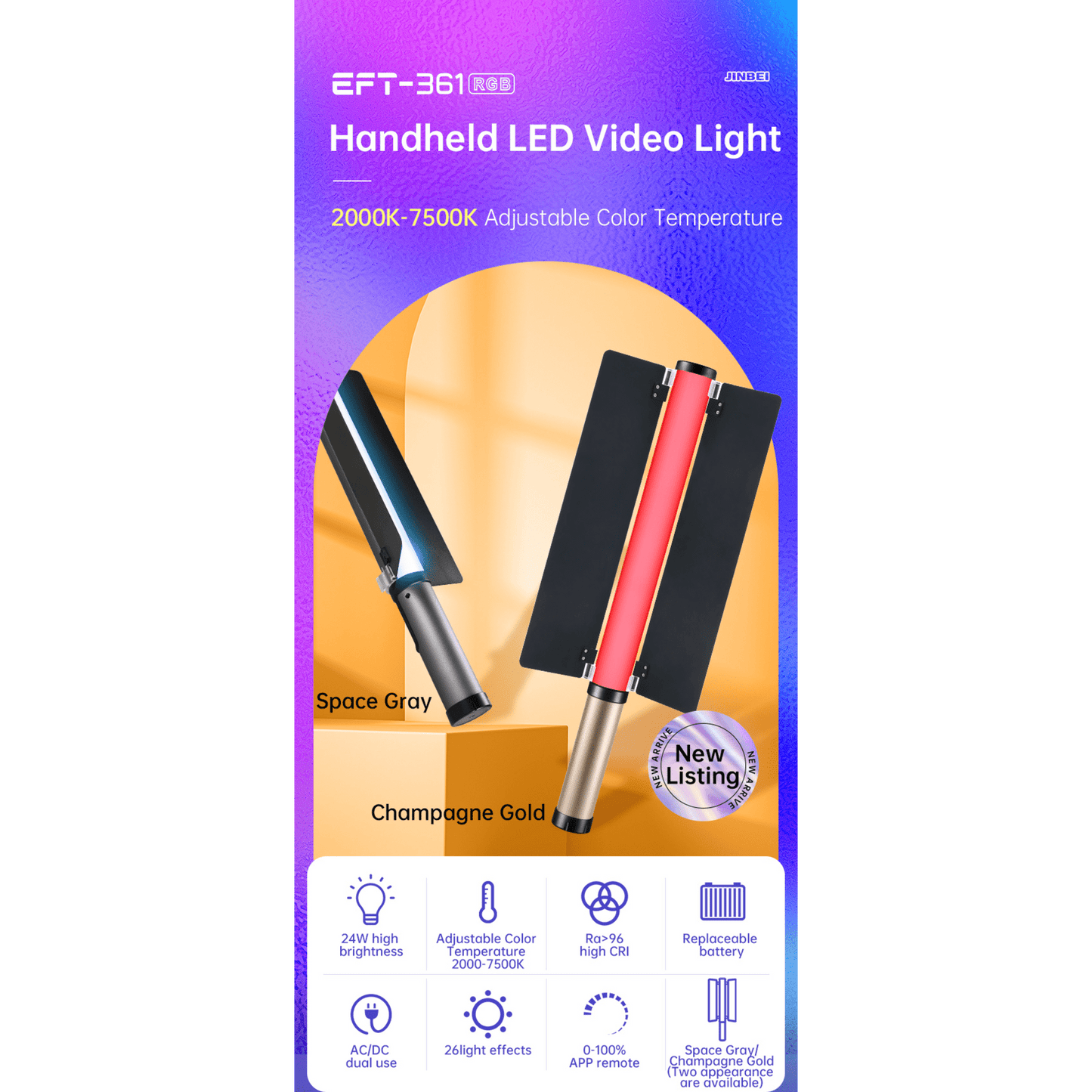 EFT-361RGB LED Light Tube