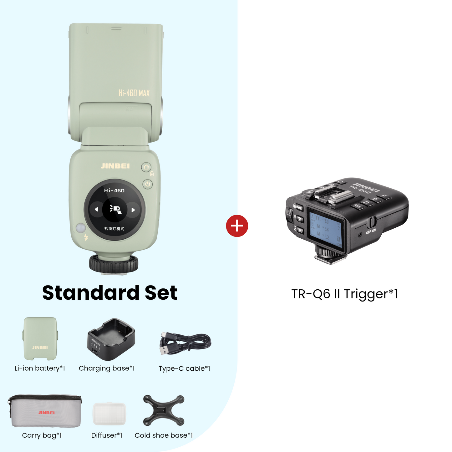Hi-460Max HSS TTL Speedlite Flash Universal (Integrated Hotshoe) Milk Green