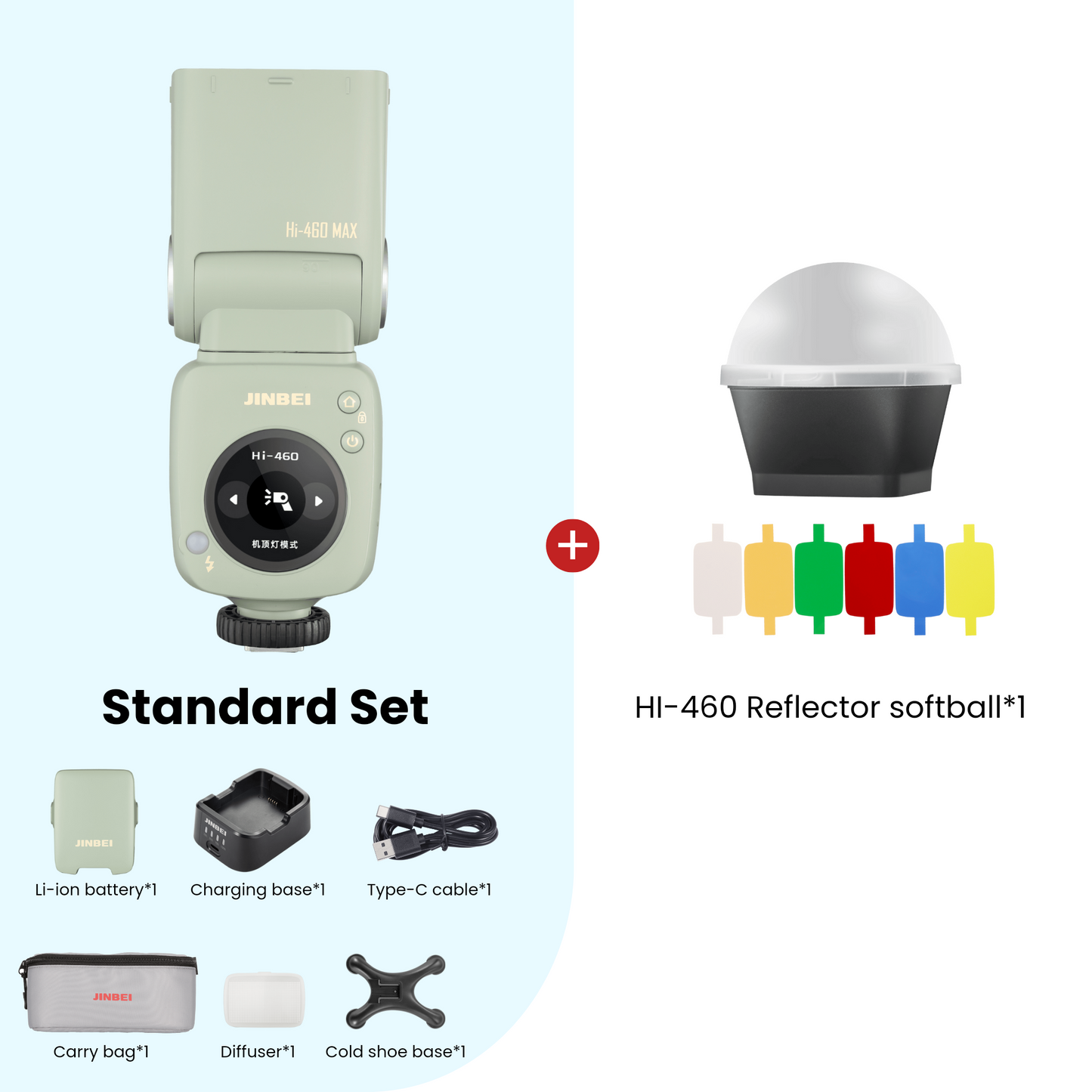 Hi-460Max HSS TTL Speedlite Flash Universal (Integrated Hotshoe) Milk Green