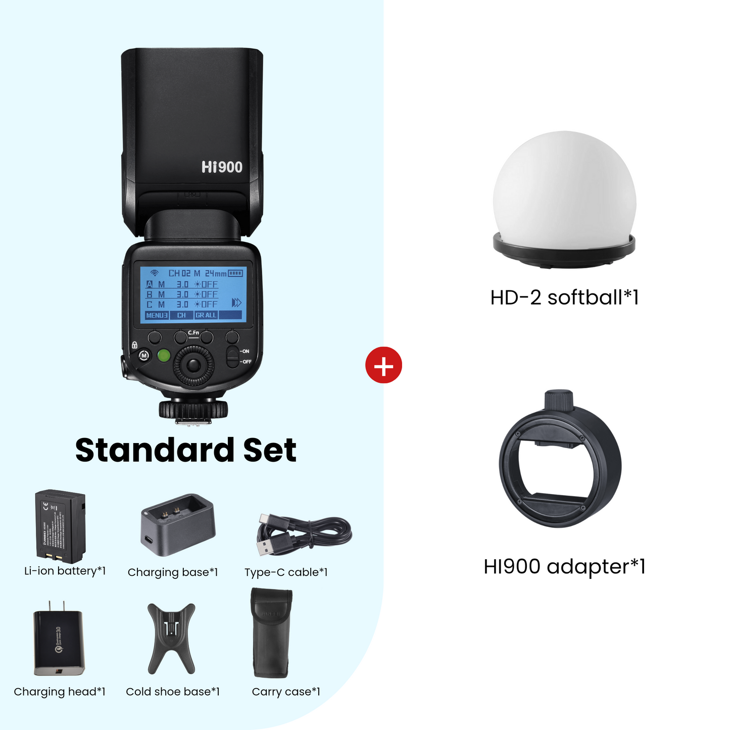 Hi-900 HSS TTL Speedlite Flash Universal (Integrated Hotshoe)
