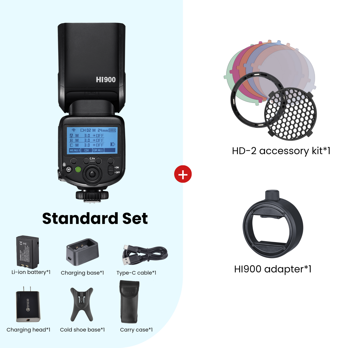 Hi-900 HSS TTL Speedlite Flash Universal (Integrated Hotshoe)