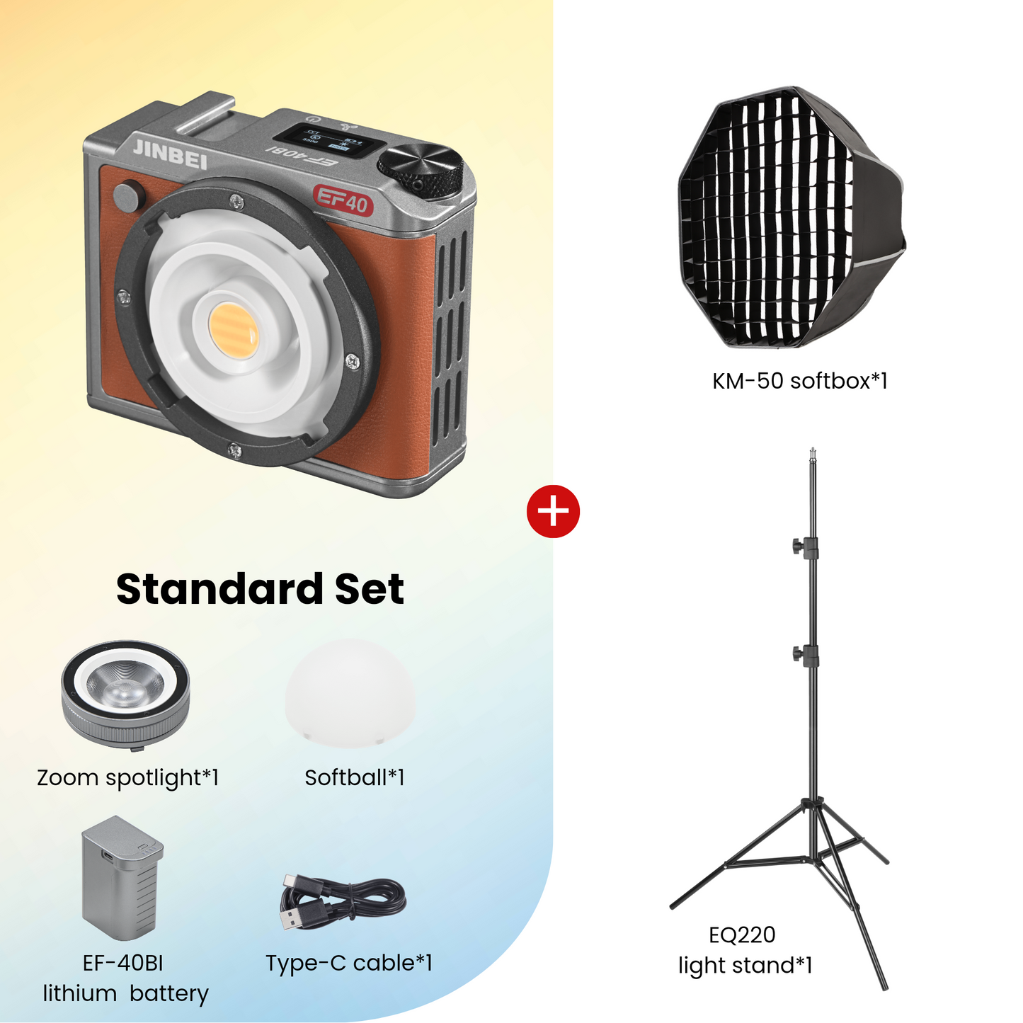 EF40Bi Portable LED Video Light
