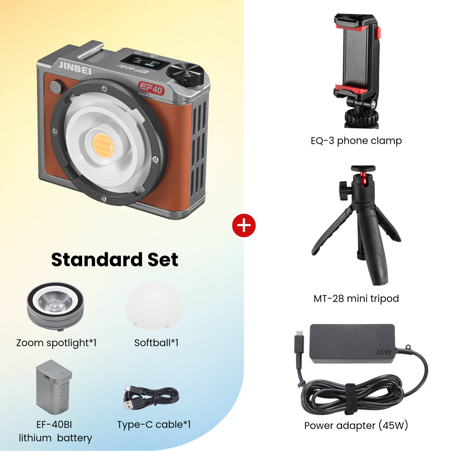 EF40Bi Portable LED Video Light