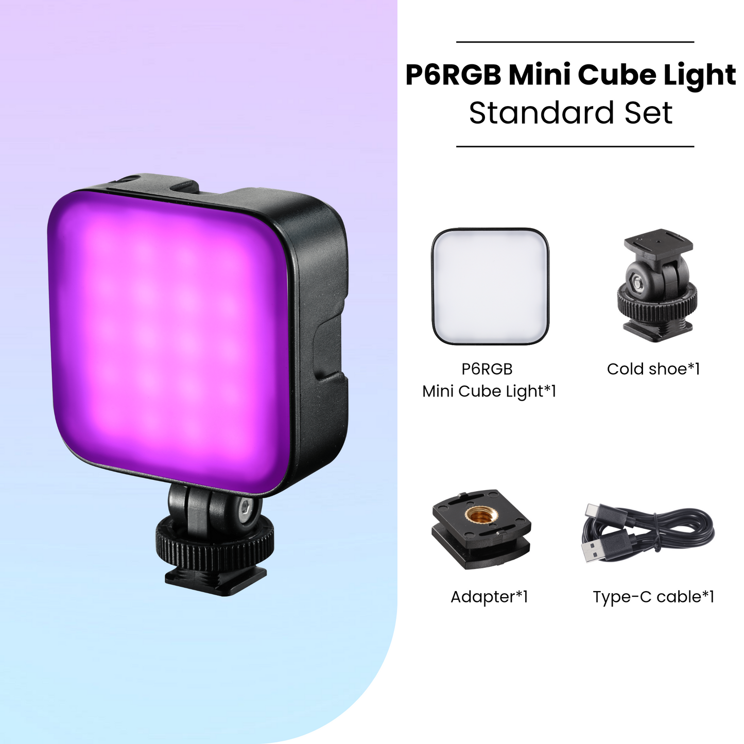 P6 RGB Mini Pocket Cube LED Light
