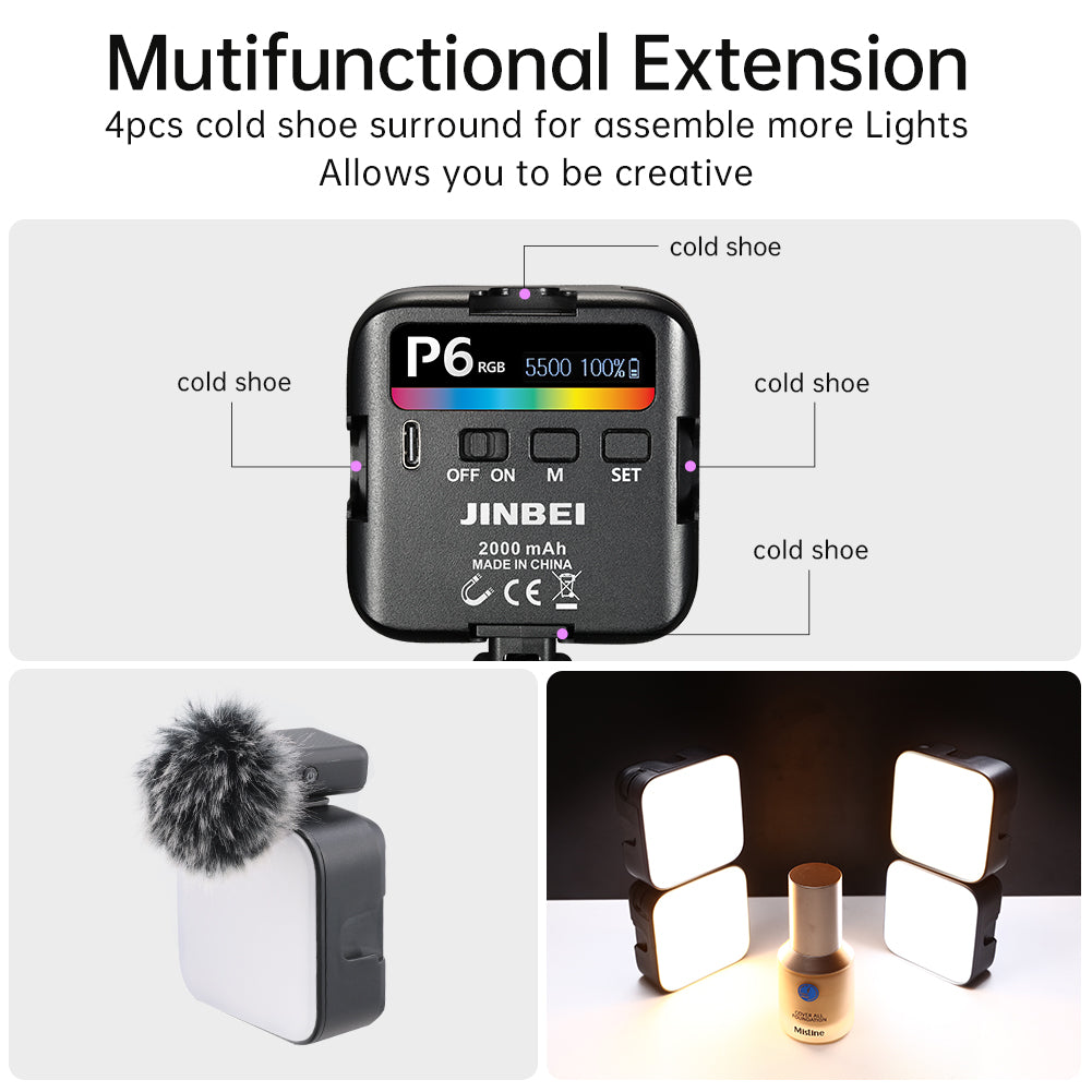 P6 RGB Mini Pocket Cube LED Light