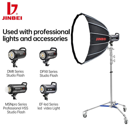 JB-290A Studio Light Stand (With Wheels)