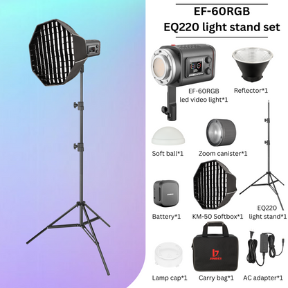 EF60RGB Portable Full Color LED Light (Titanium Grey)