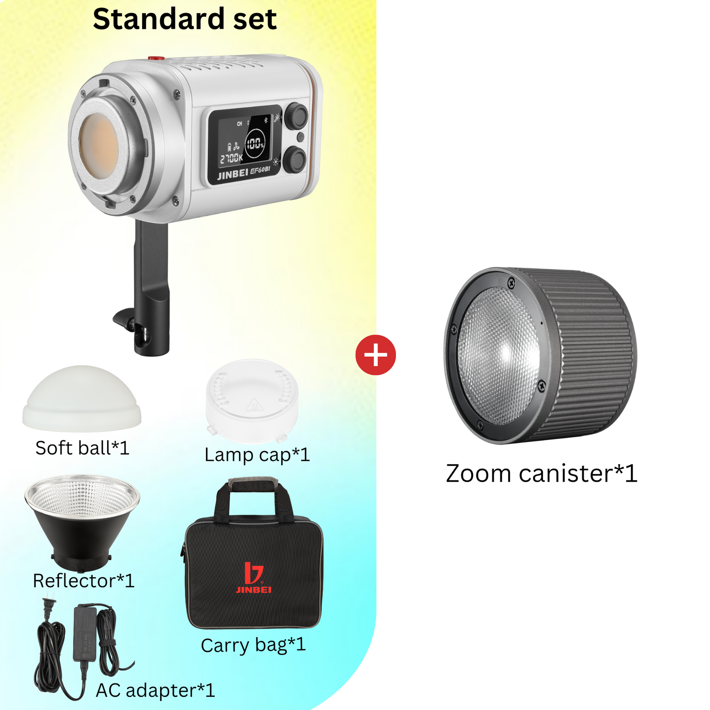 EF60Bi Portable Bi-Color LED Light (Pearl White)