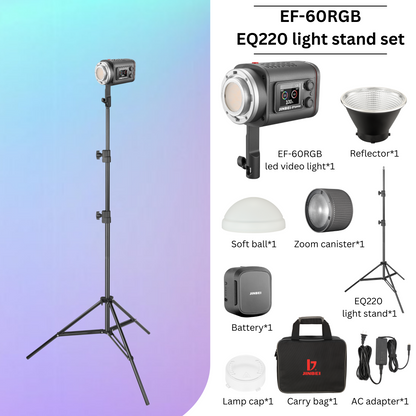 EF60RGB Portable Full Color LED Light (Titanium Grey)