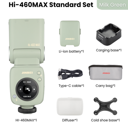 Hi-460Max HSS TTL Speedlite Flash (Universal) Milk Green