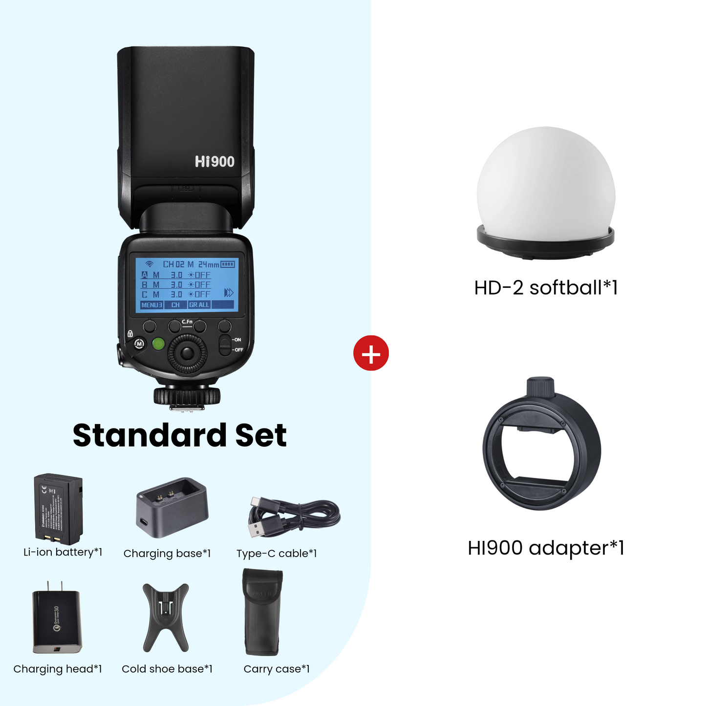 Hi-900(S) HSS TTL Speedlite Flash (Sony Hotshoe)