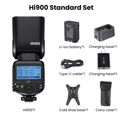 Hi-900(S) HSS TTL Speedlite Flash (Sony Hotshoe)