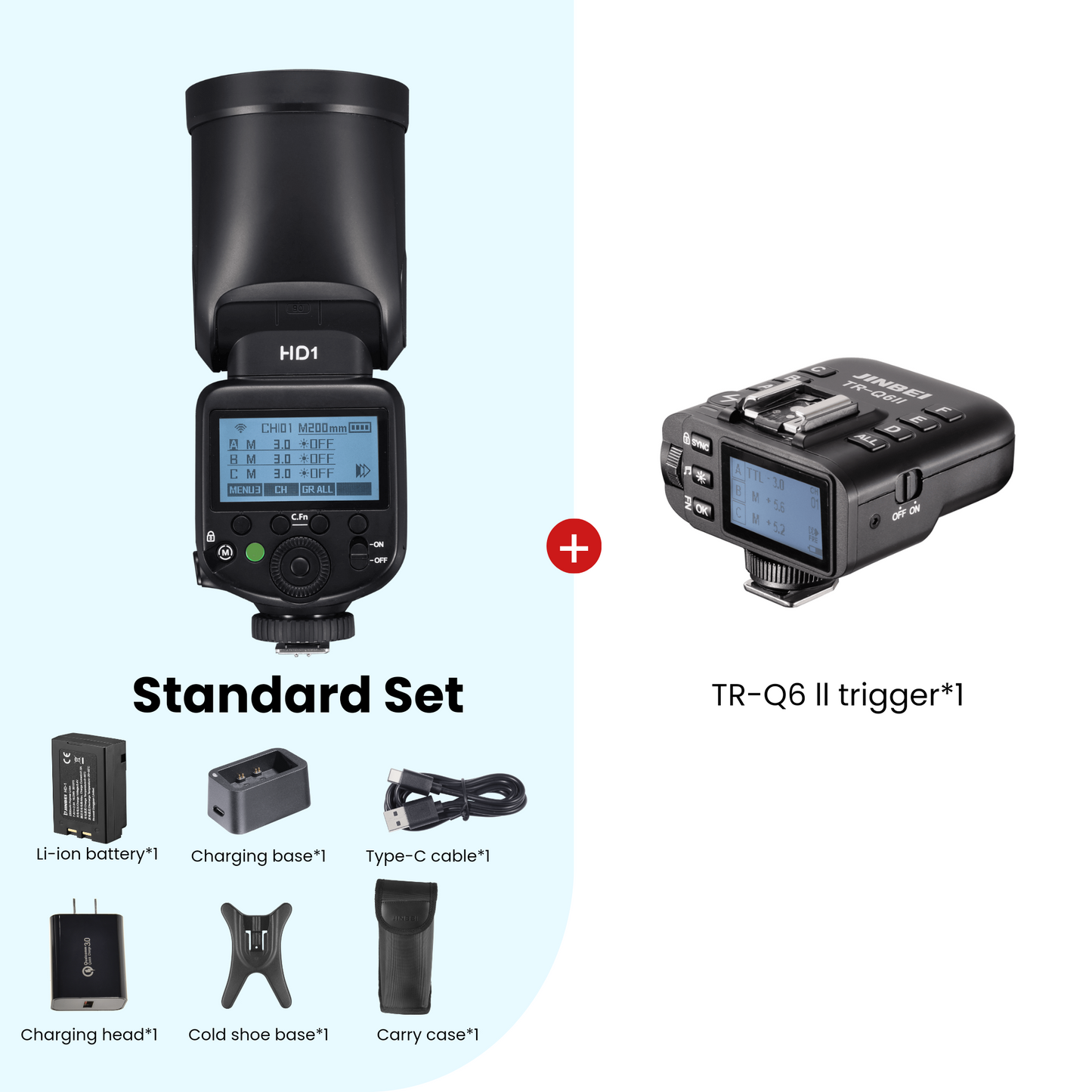 HD-1(S) Round Head HSS TTL Speedlite Flash (Sony Hotshoe)