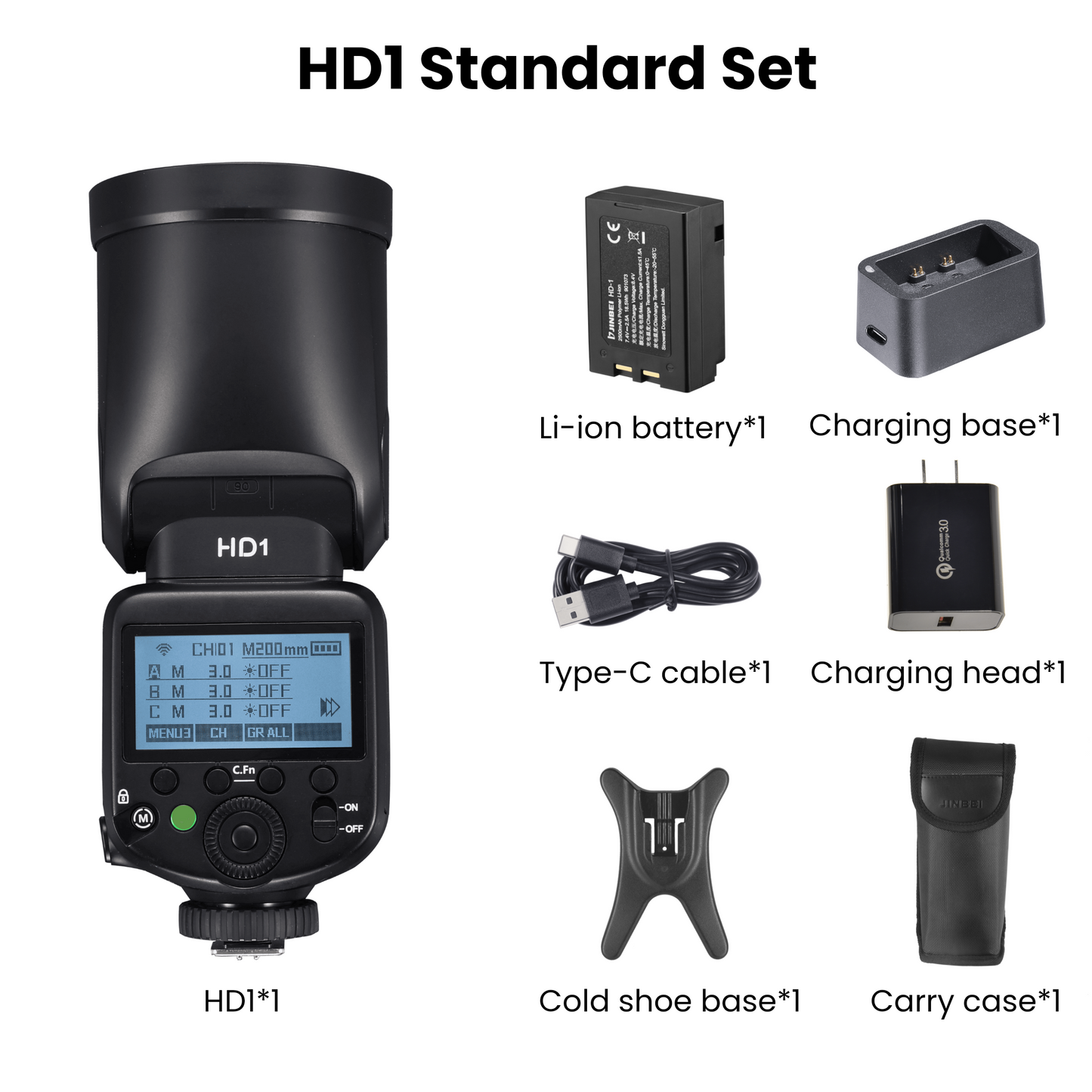 HD-1(S) Round Head HSS TTL Speedlite Flash (Sony Hotshoe)