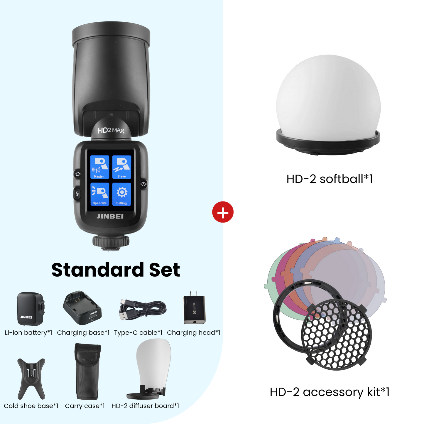 HD-2Max Round Head HSS TTL Speedlite Flash (Sony Hotshoe)