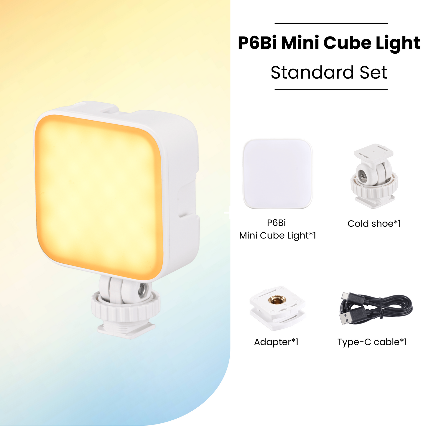 P6 Bi Mini Pocket Cube LED Light