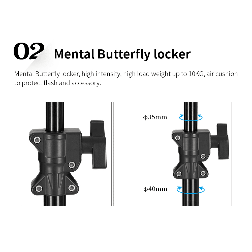 MZ-4800FP Air-Cushion Light Stand