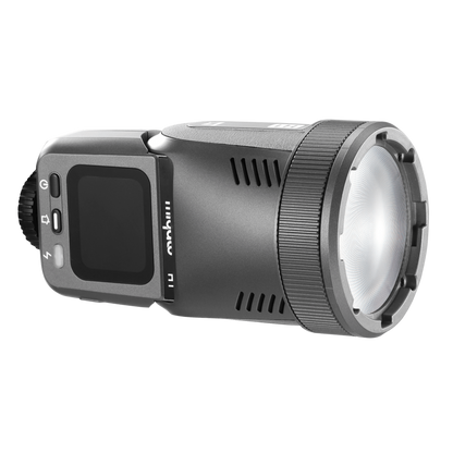 Miqato H1 Round Head HSS TTL LED Speedlite Flash (Universal/Sony) Metallic Grey