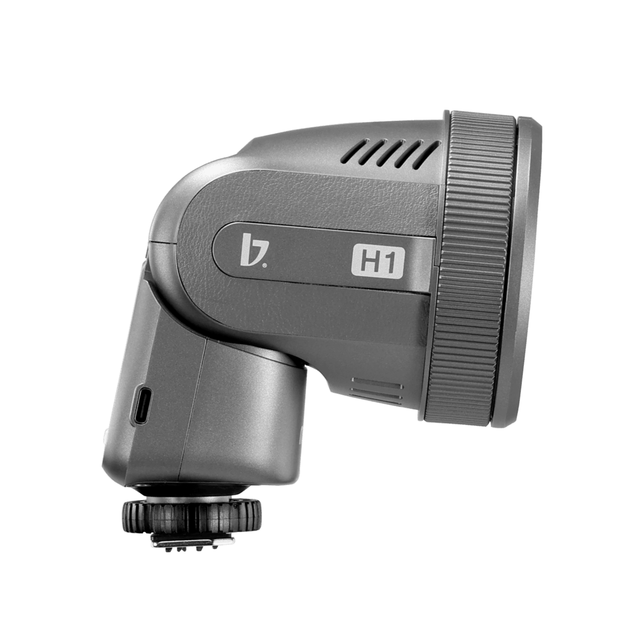 Miqato H1 Round Head HSS TTL LED Speedlite Flash (Universal/Sony) Metallic Grey