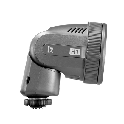 Miqato H1 Round Head HSS TTL LED Speedlite Flash (Universal/Sony) Metallic Grey