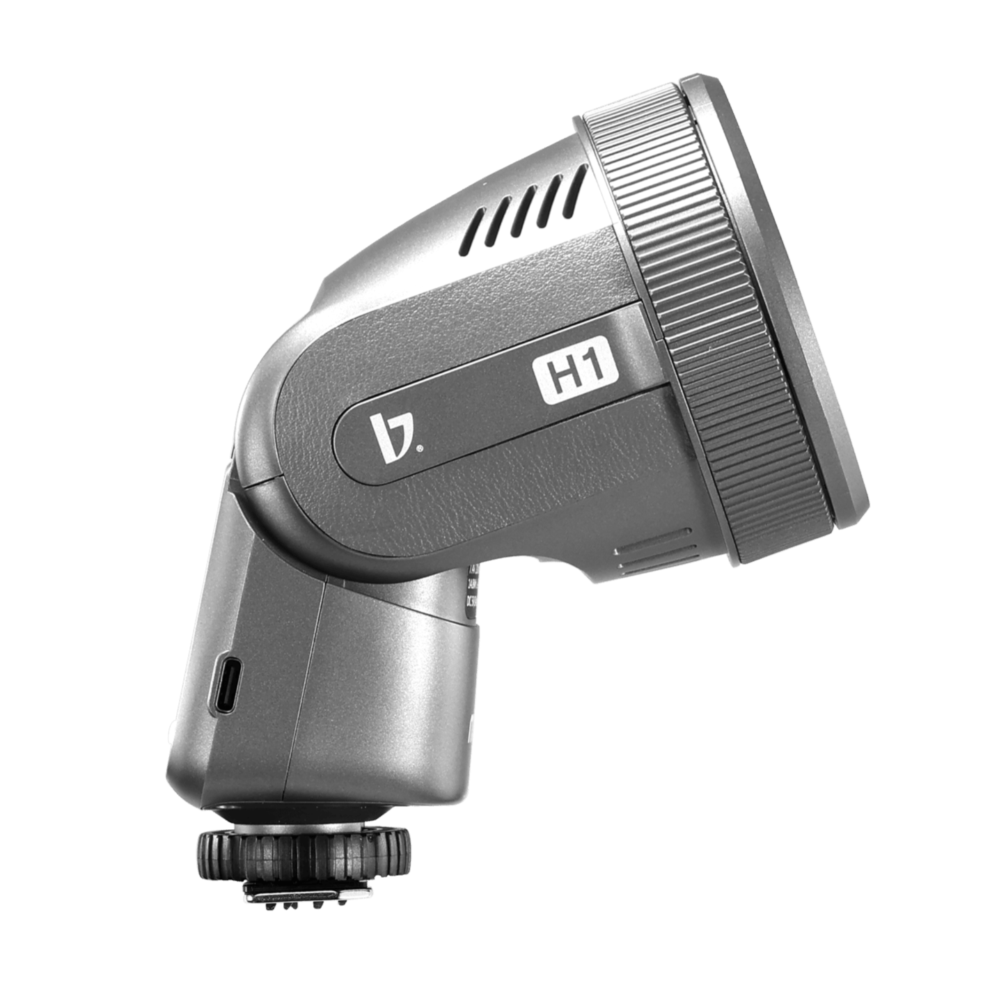 Miqato H1 Round Head HSS TTL LED Speedlite Flash (Universal/Sony) Metallic Grey