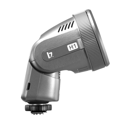 Miqato H1 Round Head HSS TTL LED Speedlite Flash (Universal/Sony) Metallic Grey