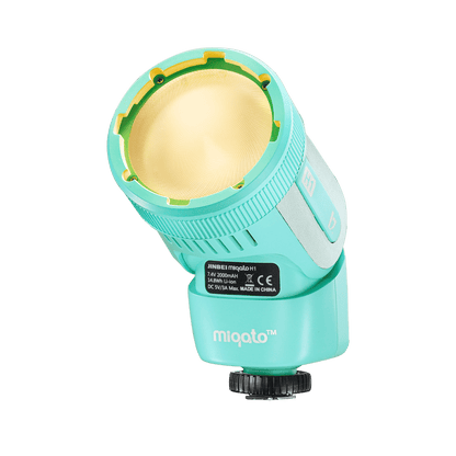 Miqato H1 Round Head HSS TTL LED Speedlite Flash (Universal/Sony) Ocean Blue