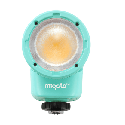 Miqato H1 Round Head HSS TTL LED Speedlite Flash (Universal/Sony) Ocean Blue