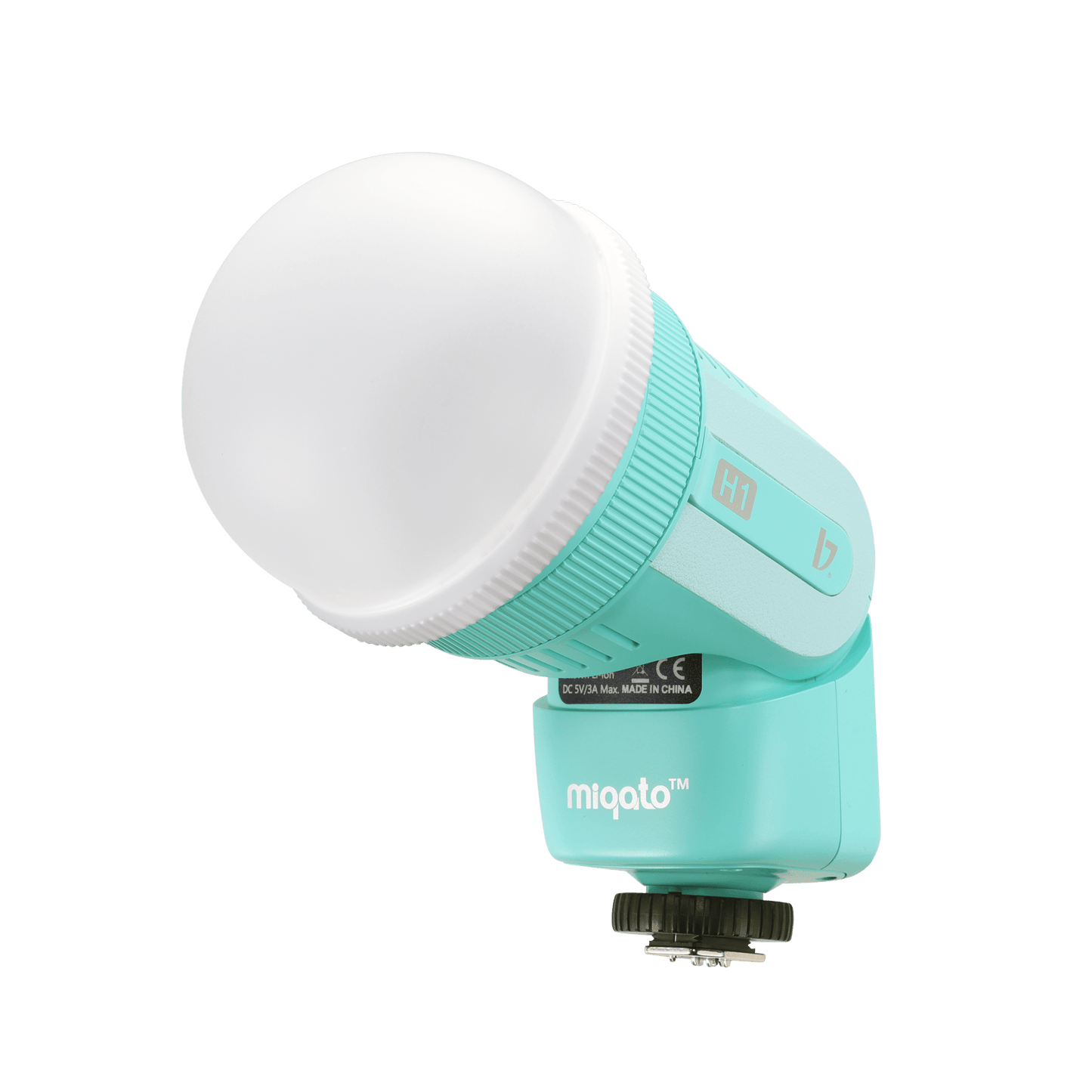 Miqato H1 Round Head HSS TTL LED Speedlite Flash (Universal/Sony) Ocean Blue