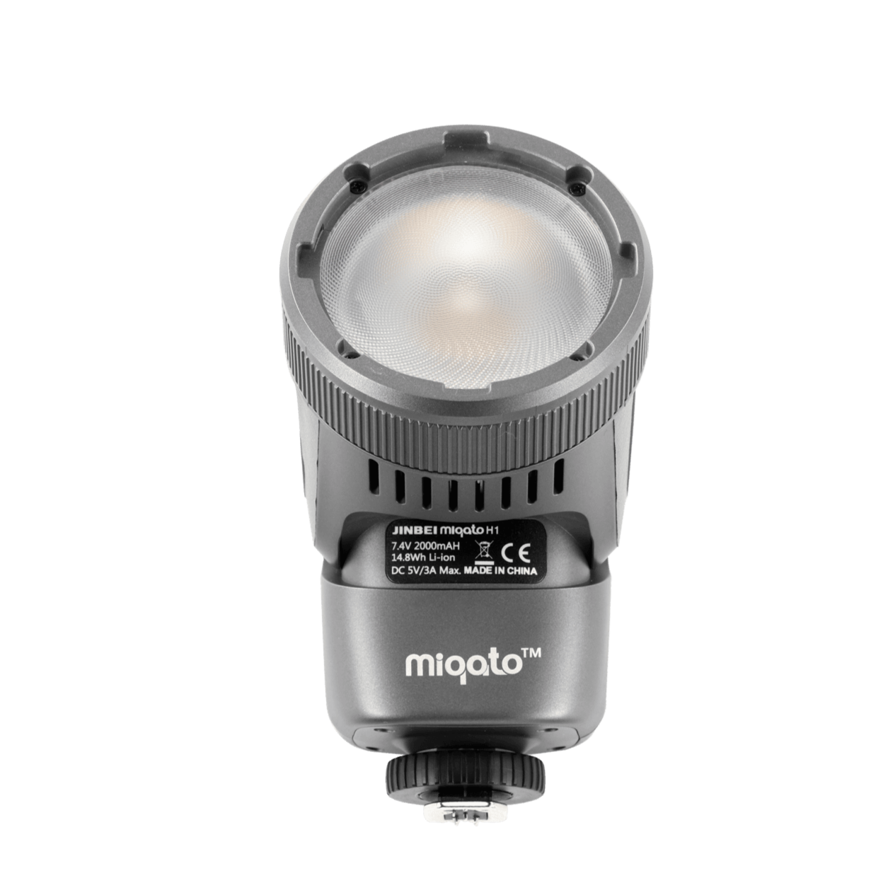 Miqato H1 Round Head HSS TTL LED Speedlite Flash (Universal/Sony) Metallic Grey