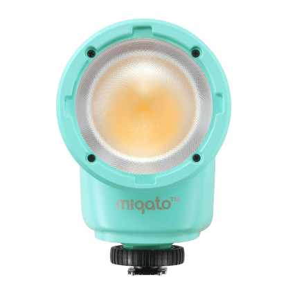 Miqato H1 Round Head HSS TTL LED Speedlite Flash (Universal/Sony) Ocean Blue