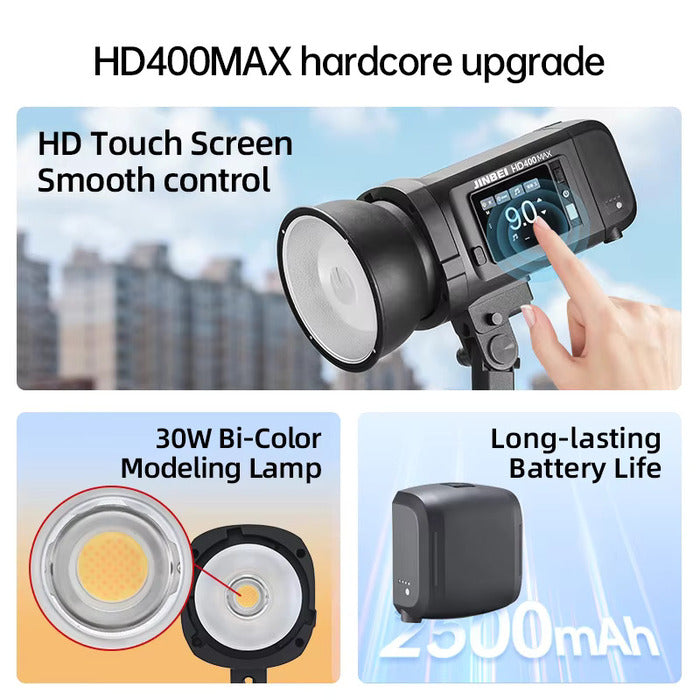 HD400Max Battery Powered Outdoor Flash