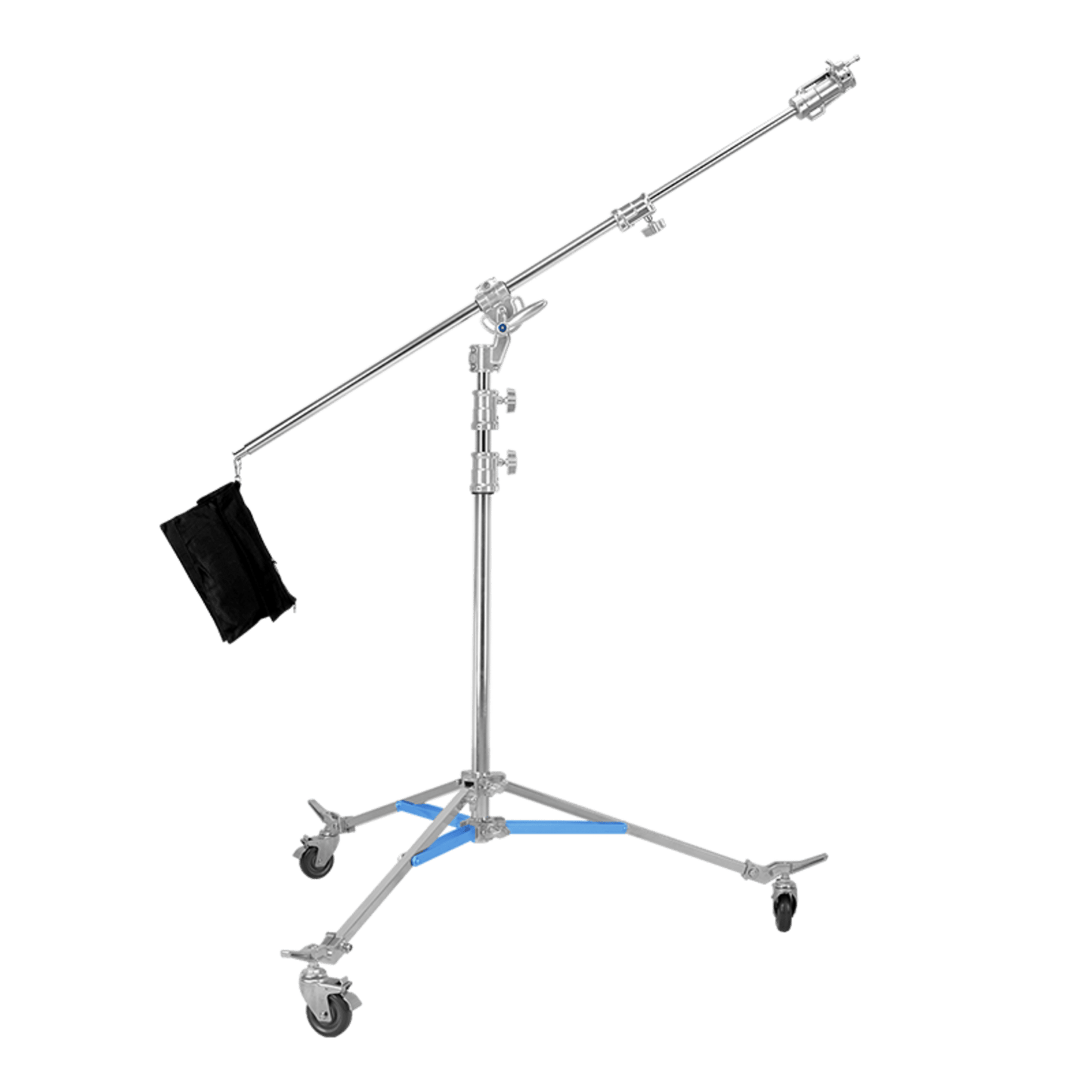 M-8 2-In-1 Steel Boom Light Stand (With Wheels)